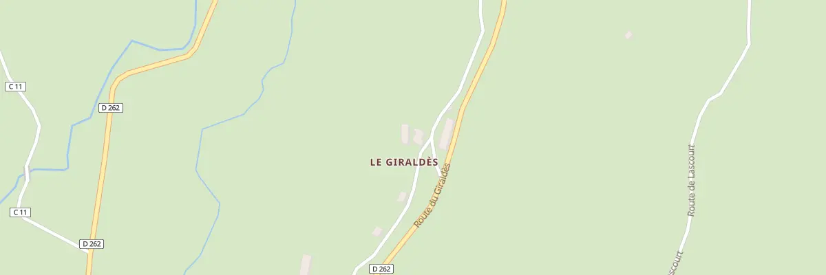Plan du 5028 Le Giraldès au Claux