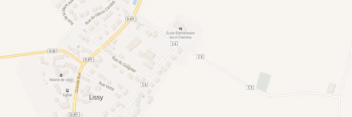 Plan du 42 Rue de Soignolles à Lissy