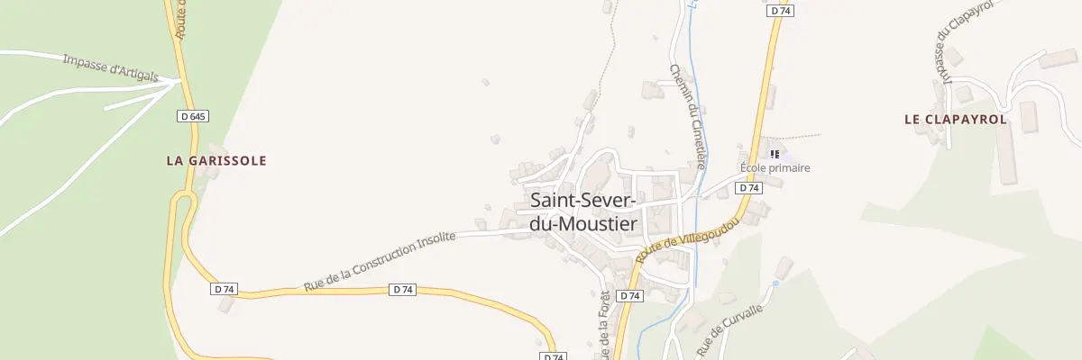 Plan du 5032 Saint Sever à Saint-Sever-du-Moustier