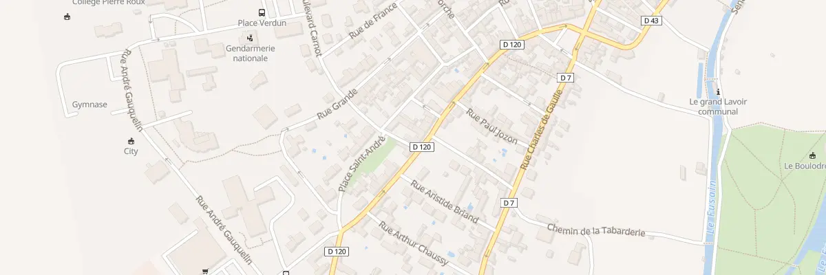 Plan du 32 Rue de la République à Château-Landon
