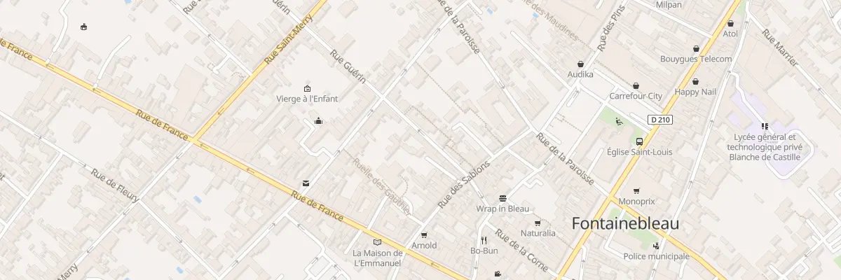 Plan du 9 Rue Guérin à Fontainebleau