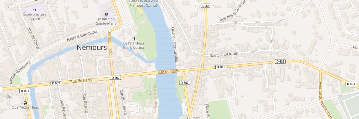 Plan du 4 Quai de Fromonville à Nemours