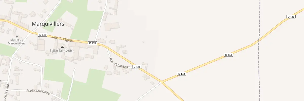 Plan du 11 Rue d’Hangest à Marquivillers