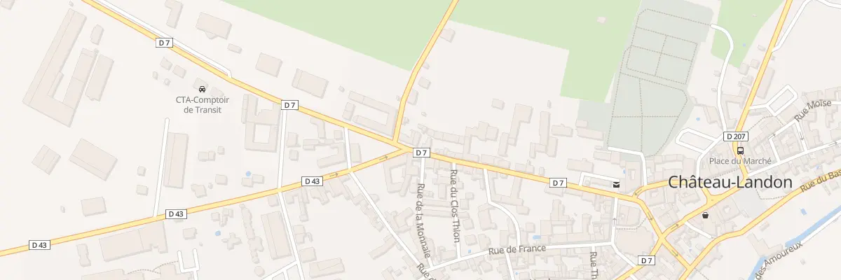 Plan du 42 Rue du Gâtinais à Château-Landon
