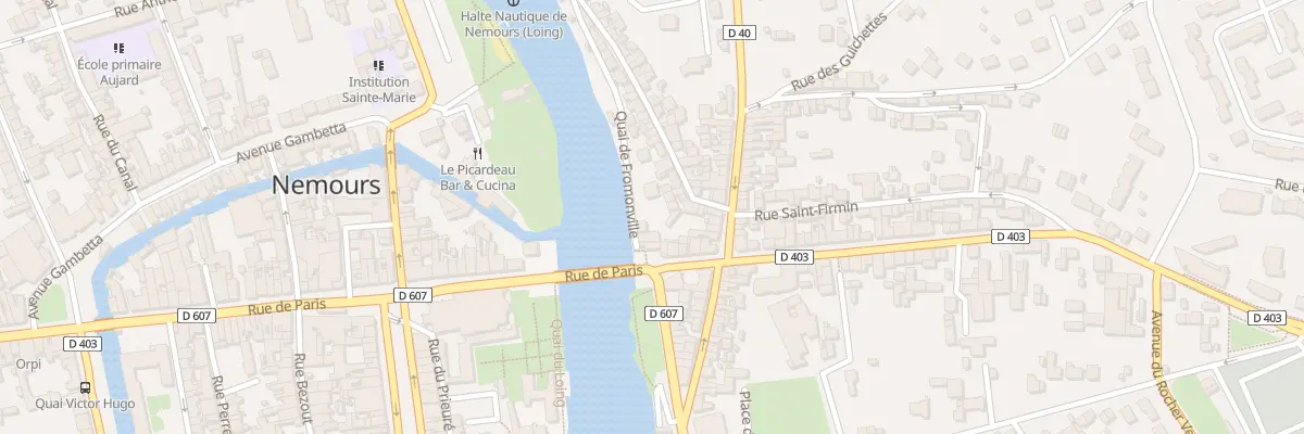 Plan du 6 Quai de Fromonville à Nemours