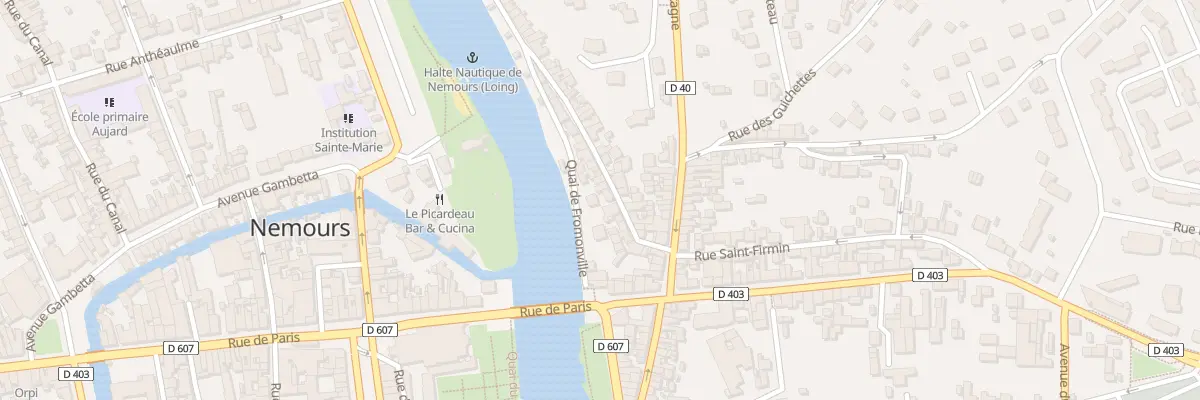 Plan du 12 Quai de Fromonville à Nemours
