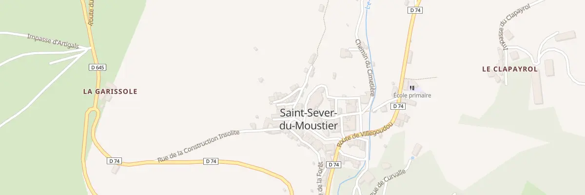 Plan du 5029 Saint Sever à Saint-Sever-du-Moustier