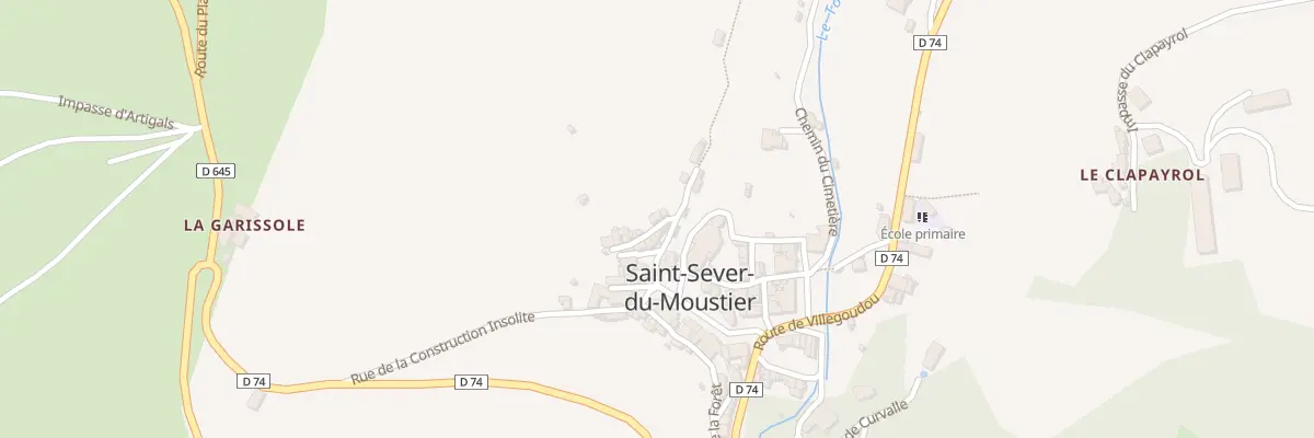 Plan du 5026 Saint Sever à Saint-Sever-du-Moustier