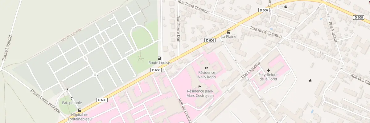Plan du 49 Bd du Maréchal Joffre à Fontainebleau