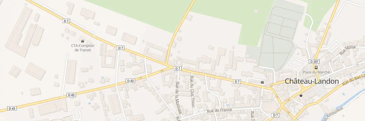Plan du 38 Rue du Gâtinais à Château-Landon