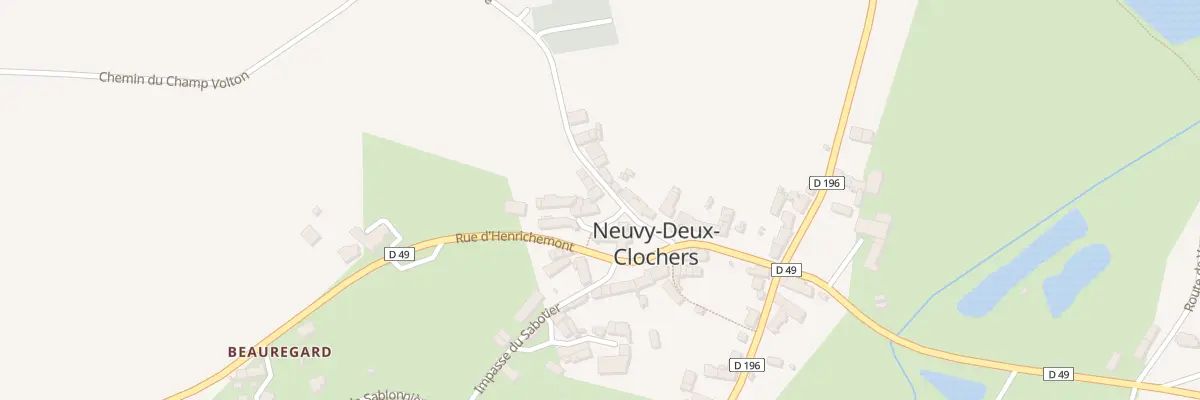 Plan du 2 Imp de l’Eglise à Neuvy-Deux-Clochers