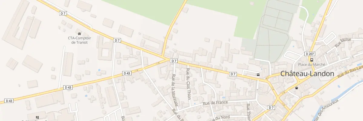 Plan du 32 Rue du Gâtinais à Château-Landon