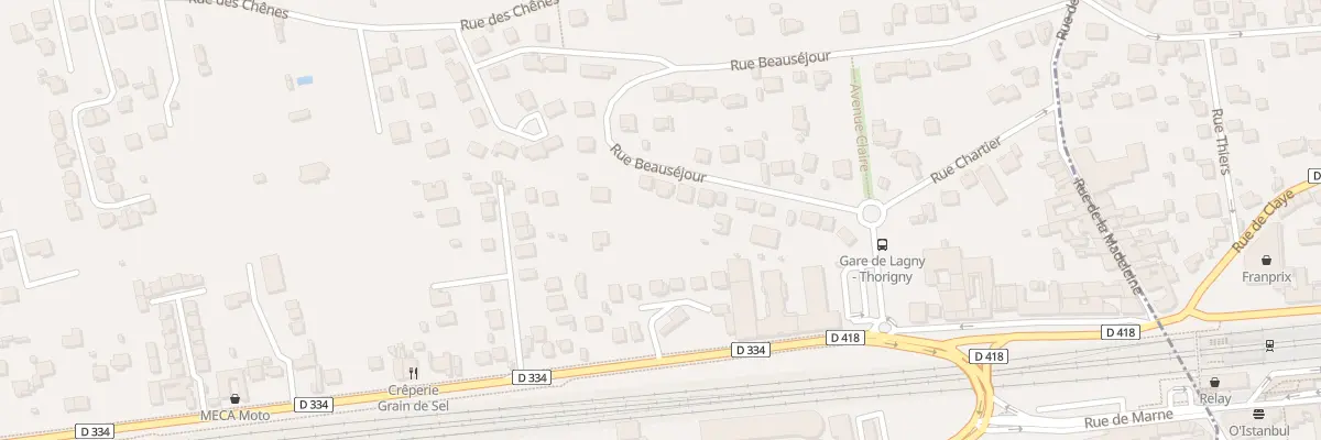 Plan du 17 Rue Beauséjour à Pomponne