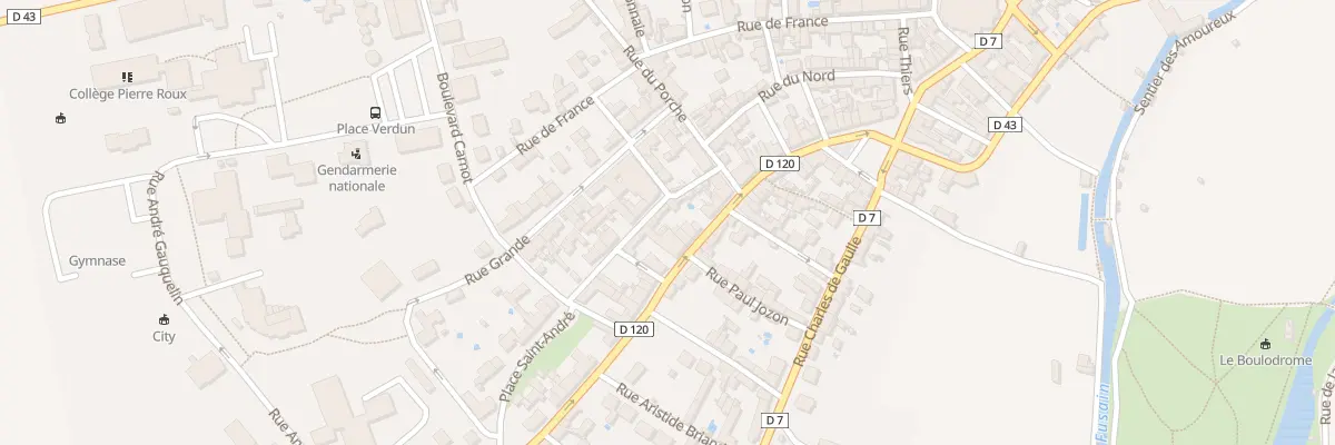 Plan du 22 Rue de la République à Château-Landon