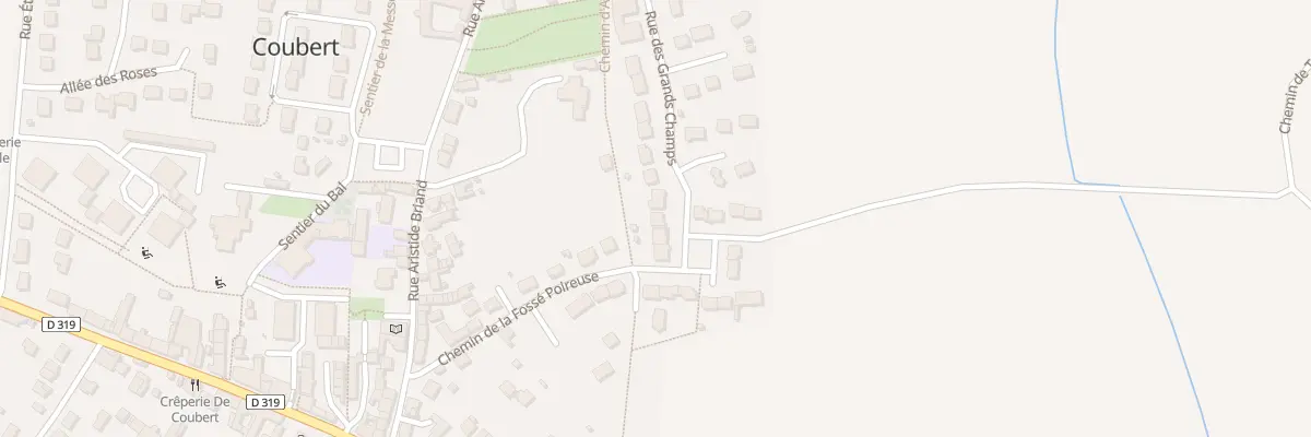 Plan du 1 Rue des Grands Champs à Coubert