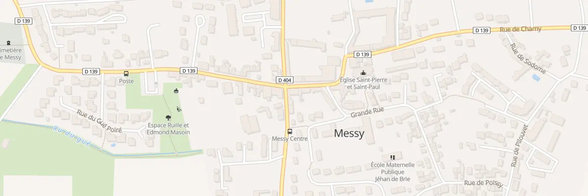 Plan du 1 Rte de Claye Souilly à Messy