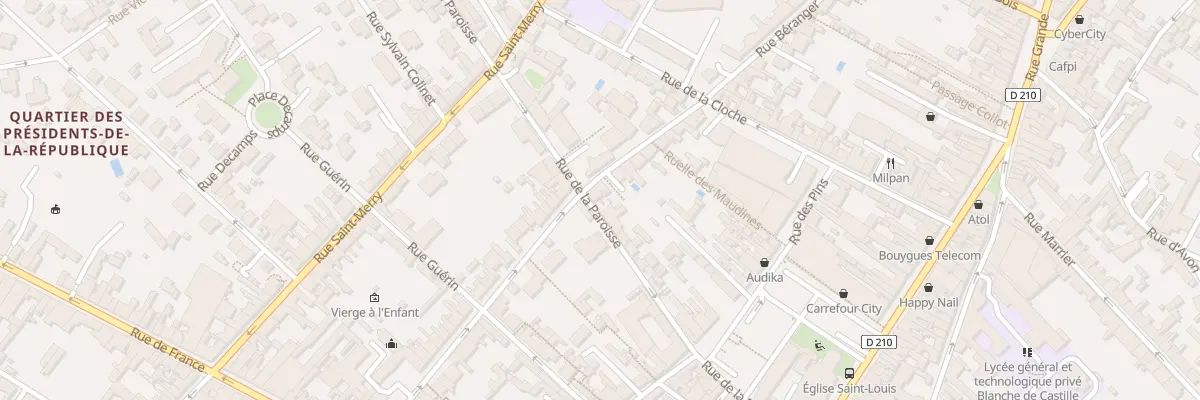 Plan du 24 Rue de la Paroisse à Fontainebleau