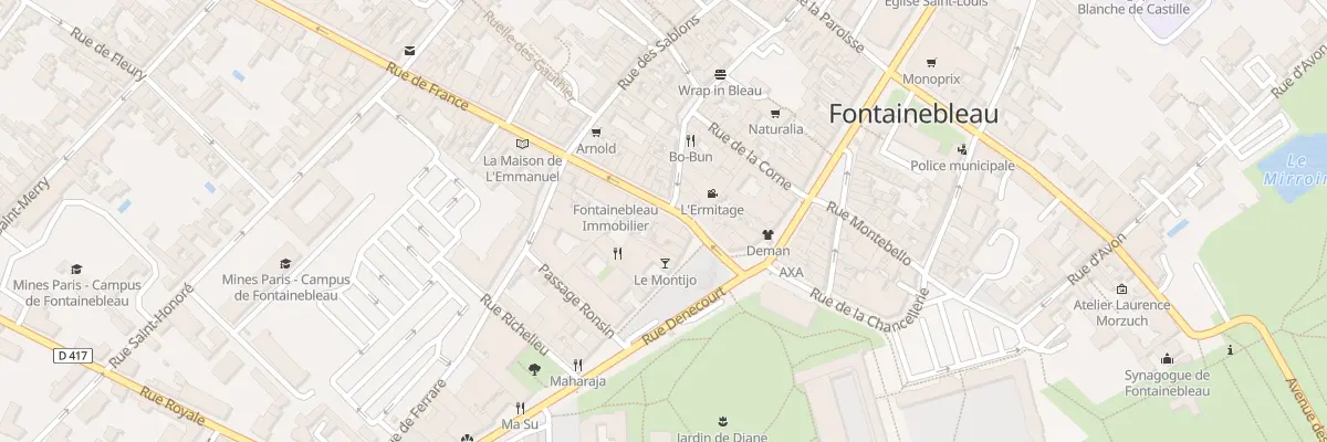 Plan du 5 Rue de France à Fontainebleau