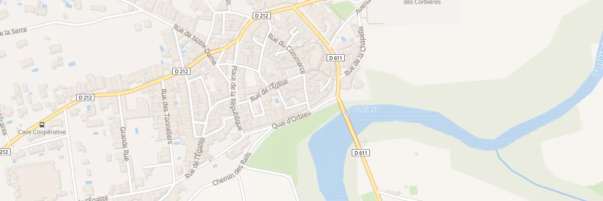 Plan du 16 Rue de la Gaite à Fabrezan