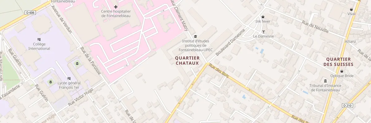 Plan du 225 Rue Saint-merry à Fontainebleau