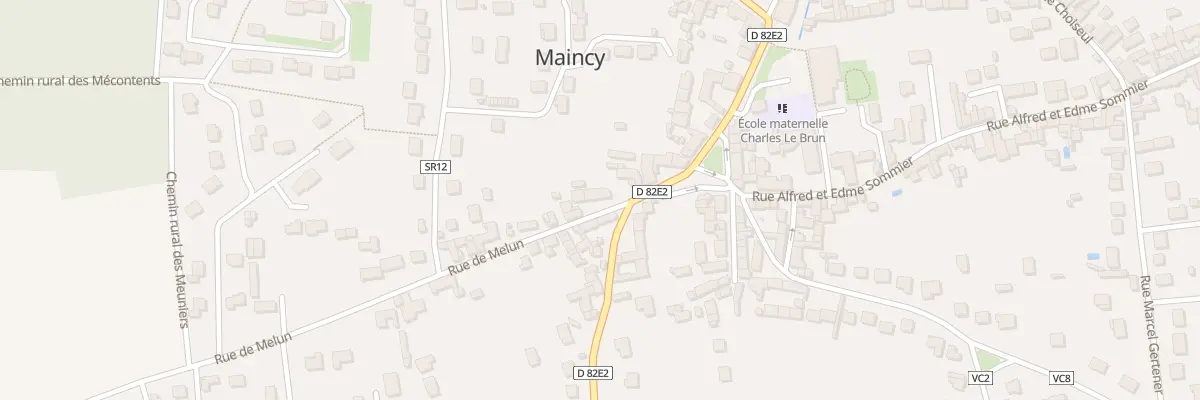 Plan du 8 Rue de Melun à Maincy