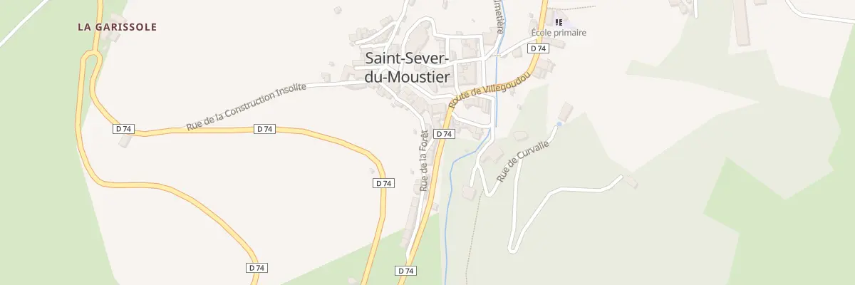 Plan du 5058 Saint Sever à Saint-Sever-du-Moustier