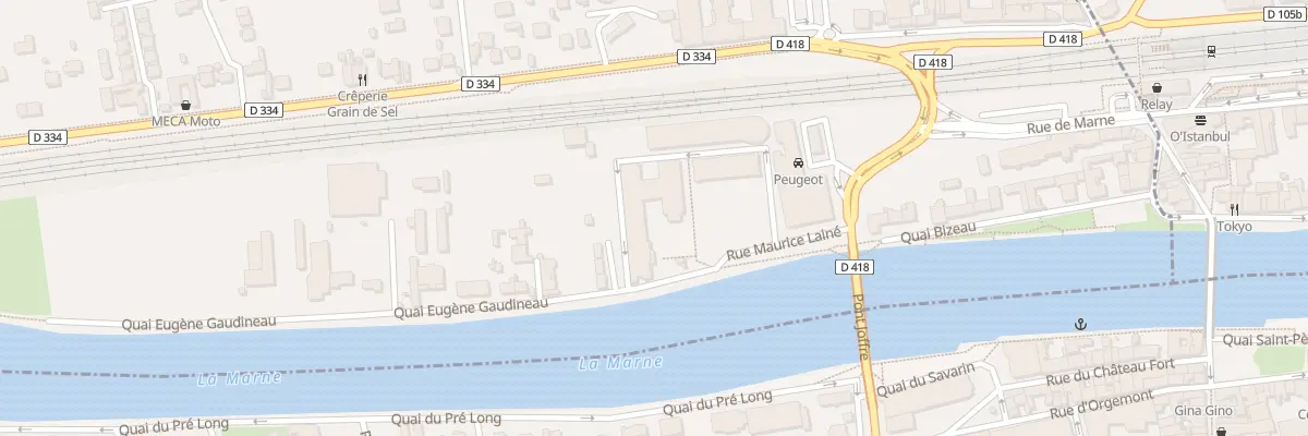 Plan du 2 Quai Eugène Gaudineau à Pomponne