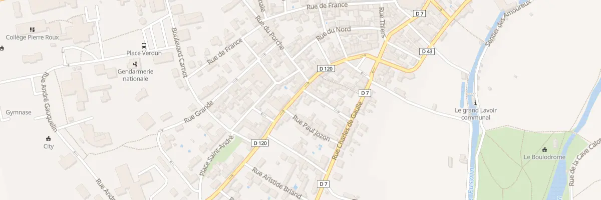 Plan du 23 Rue de la République à Château-Landon