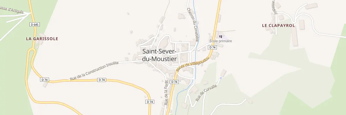 Plan du 5005 Rue de l’Eglise à Saint-Sever-du-Moustier