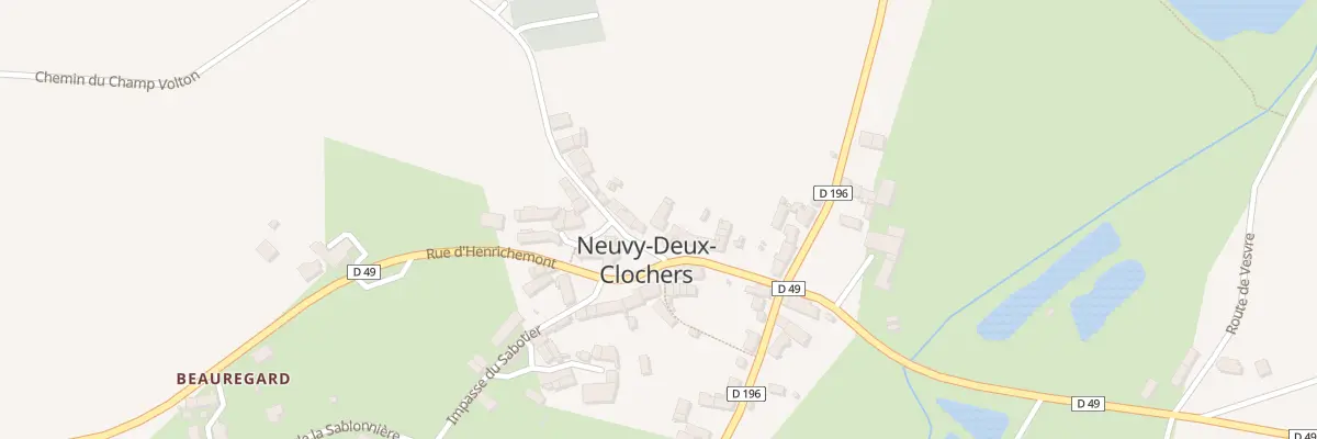 Plan du 2 Imp de la Perriere à Neuvy-Deux-Clochers