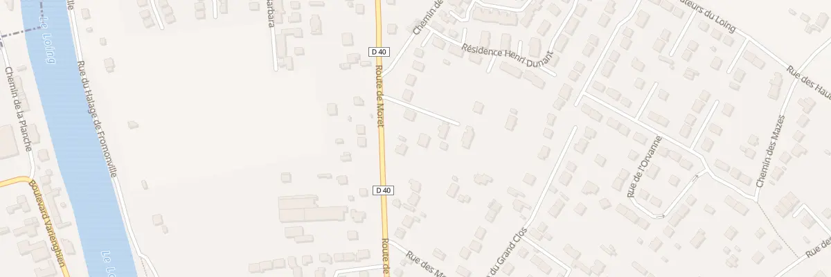 Plan du 50 Rte de Moret à Nemours