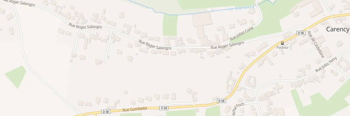 Plan du 7T Rue Roger Salengro à Carency