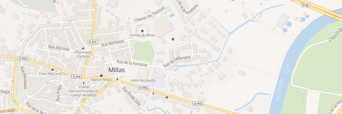 Plan du 1 Rue du Bicentenaire à Millas