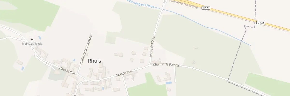 Plan du 8 Rte de l’Oise à Rhuis