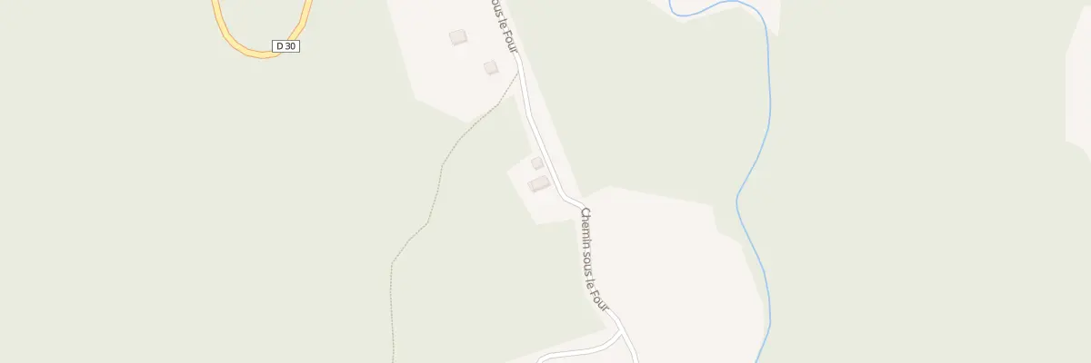 Plan du 110 Sous le Four à Saint-Genès-Champespe