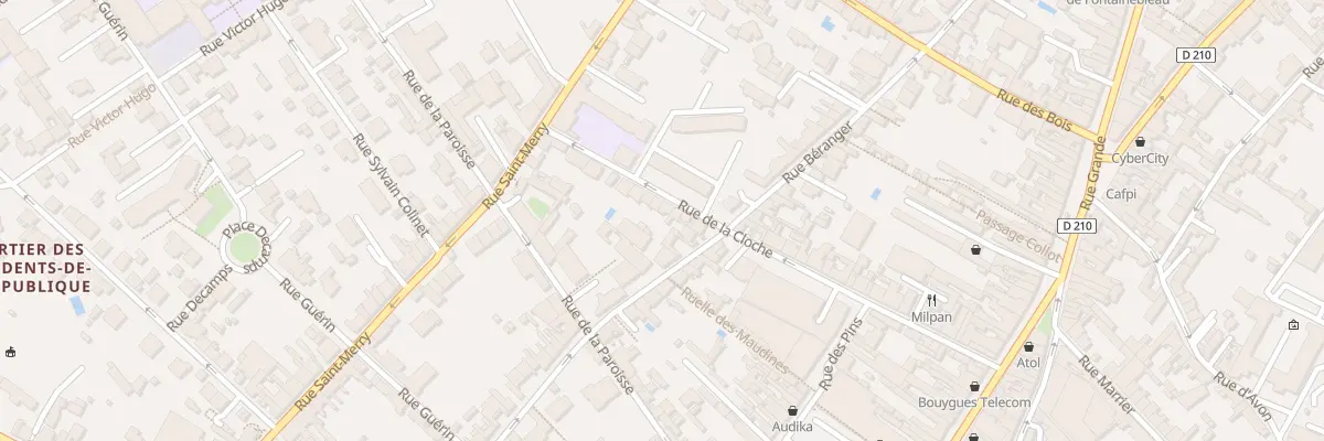 Plan du 25 Rue de la Cloche à Fontainebleau