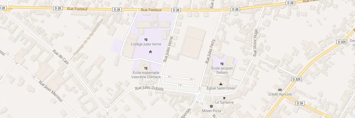 Plan du 8 Rue Jules Verne à Rosières-en-Santerre