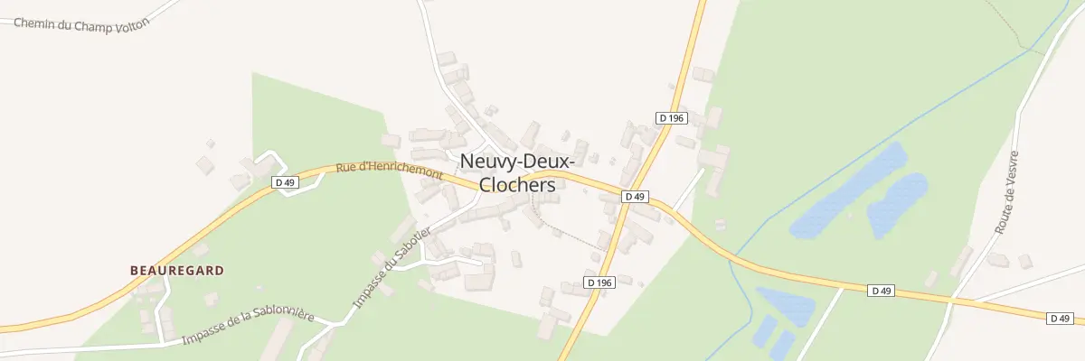 Plan du 2 Rte de la Fontaine à Neuvy-Deux-Clochers