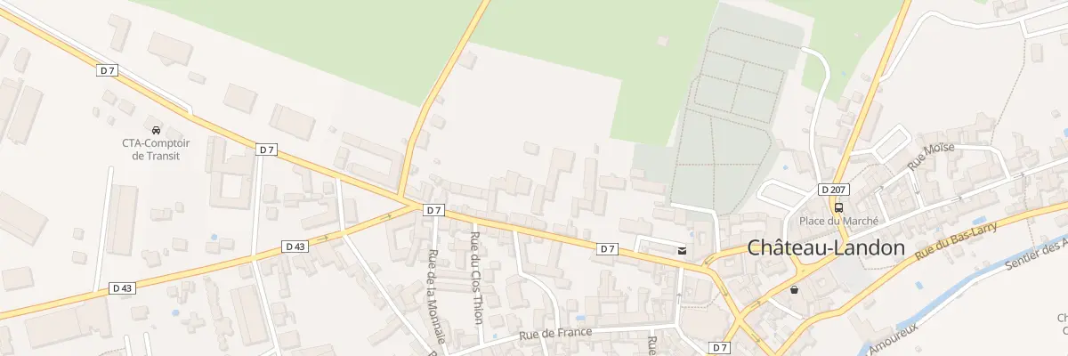 Plan du 20 Rue du Gâtinais à Château-Landon