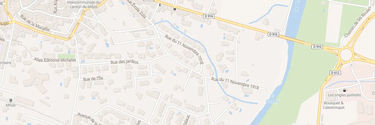 Plan du 33 Rue Emile Zola à Millas