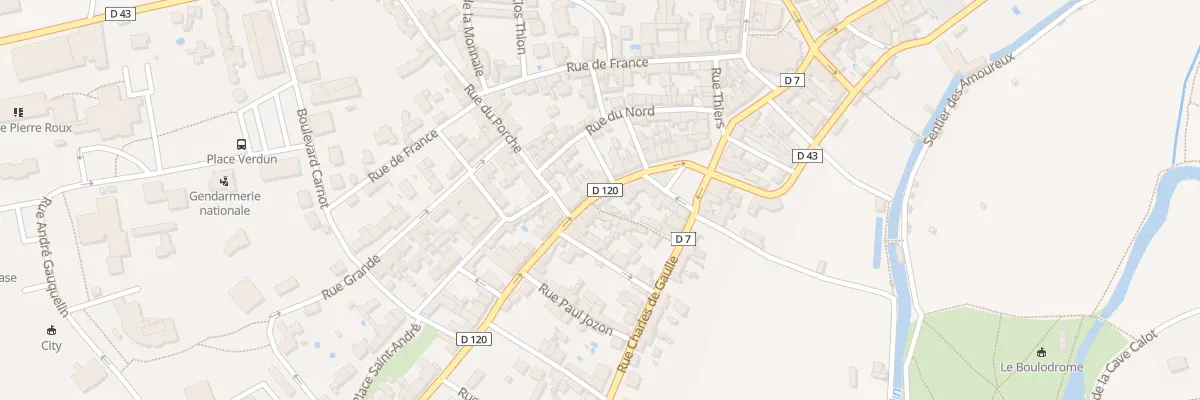 Plan du 11 Rue de la République à Château-Landon