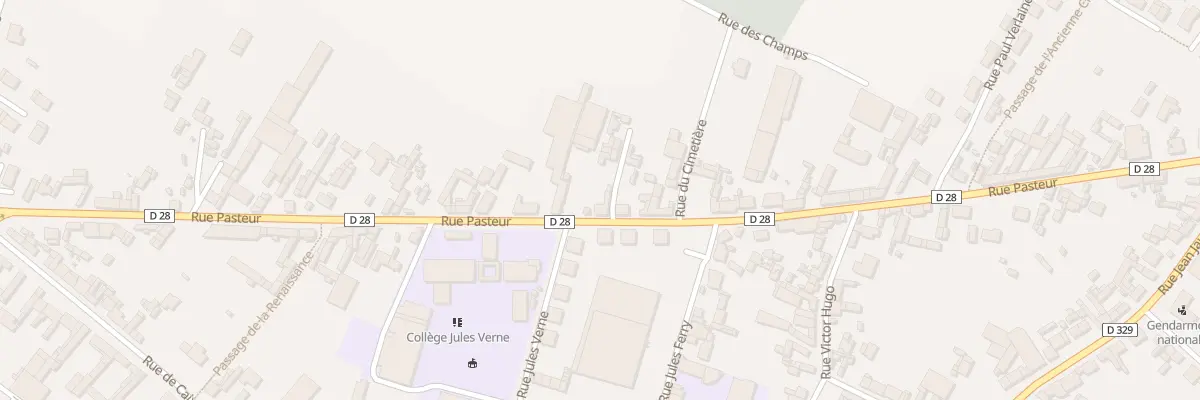 Plan du 62 Rue Pasteur à Rosières-en-Santerre