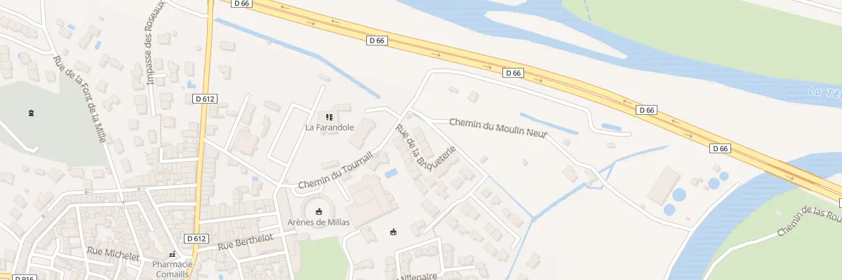 Plan du 3 Rue de la Briqueterie à Millas