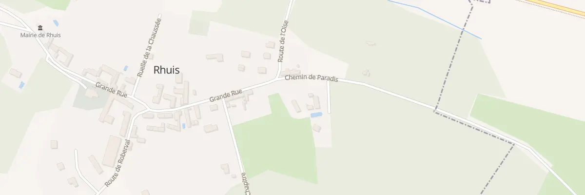 Plan du 3 Che de Paradis à Rhuis