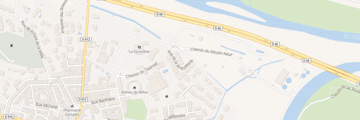 Plan du 5 Rue de la Briqueterie à Millas