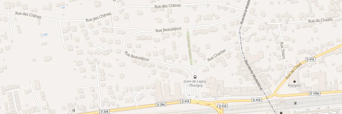Plan du 6 Rue Beauséjour à Pomponne