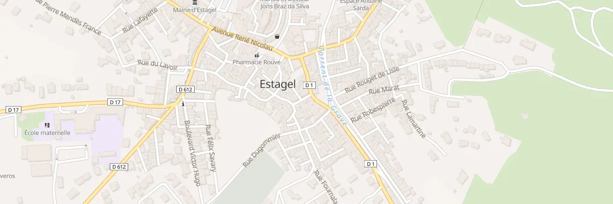 Plan du 1 Rue Gambetta à Estagel