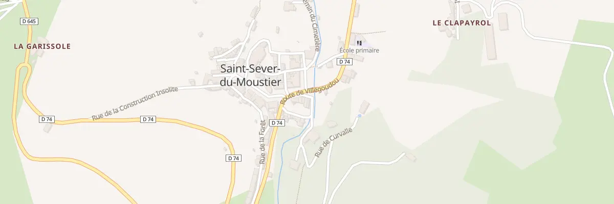 Plan du 5075 Saint Sever à Saint-Sever-du-Moustier