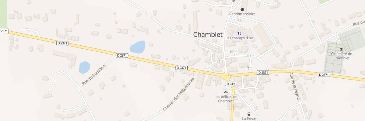 Plan du 14 Rte de Montluçon à Chamblet