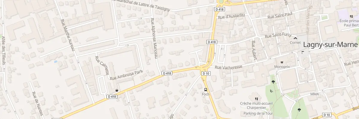 Plan du 8 Av du Général Leclerc à Lagny-sur-Marne
